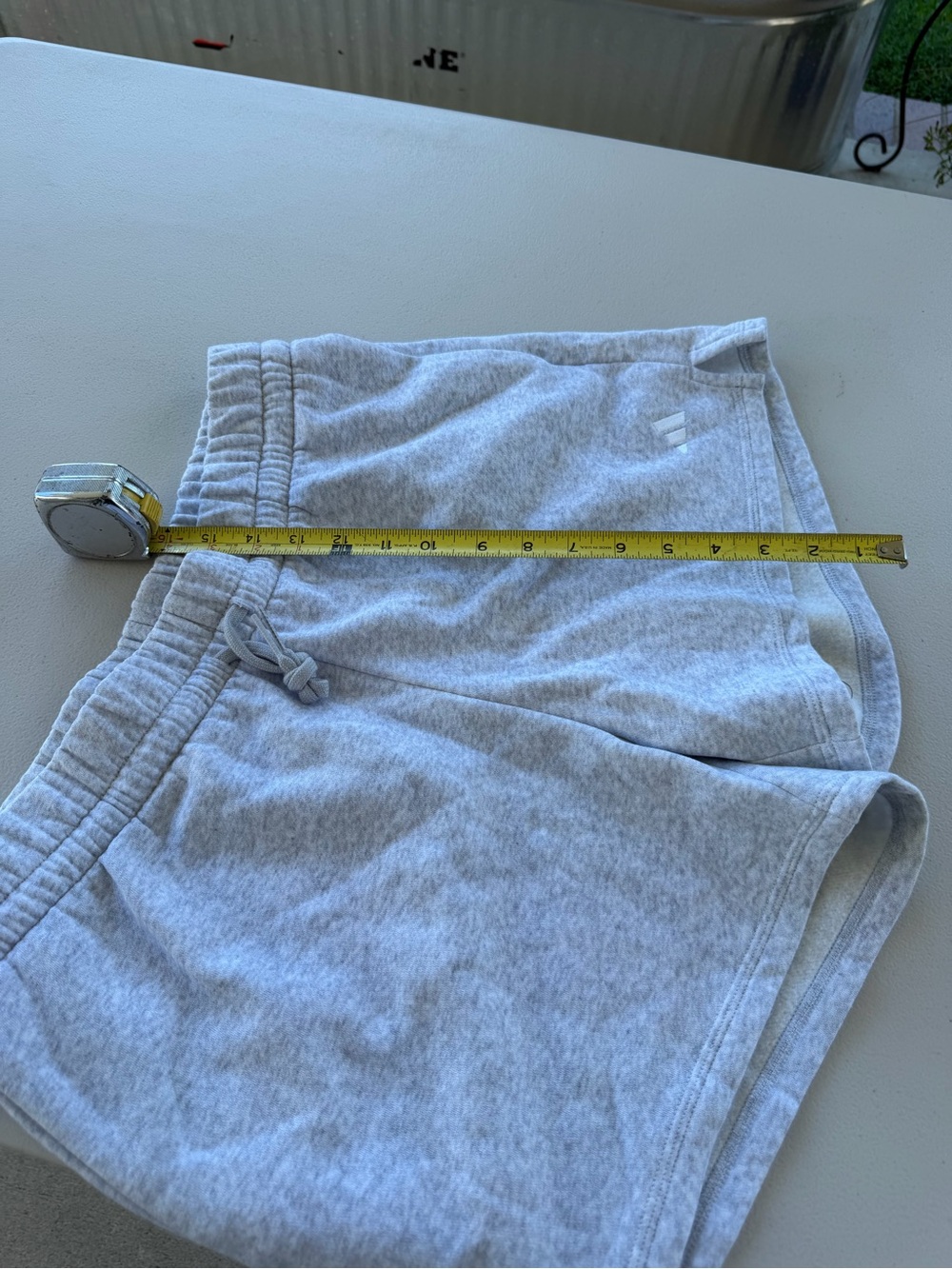 adidas Light Gray Athletic Shorts - Picture 6 of 7